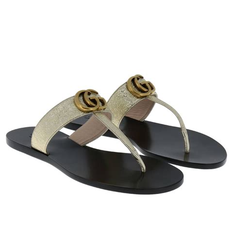 gold gucci flats square toe|Gucci flat shoes for women.